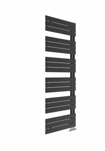 Grzejnik łazienkowy 600 x 1800 mm czarny mat 915 W AREZZO ALS173 Sanotechnik