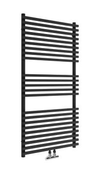 Grzejnik łazienkowy 600 x 1170 mm czarny mat 652 W TRIENT TRS117 Sanotechnik