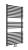 Grzejnik łazienkowy 600 x 1170 mm czarny mat 652 W TRIENT TRS117 Sanotechnik