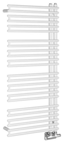 Grzejnik łazienkowy 496 x 1126 mm biały 529 W TUBINI DC300T Aqualine