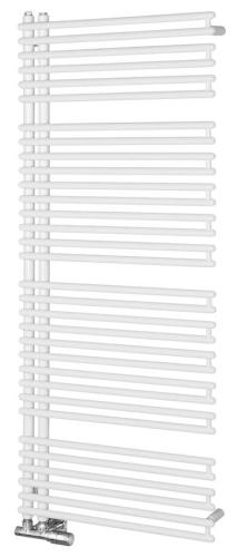 Grzejnik łazienkowy 596 x 1454 mm biały 813 W TUBINI DC320T Aqualine  lewy