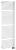 Grzejnik łazienkowy 596 x 1782 mm biały 1001 W TUBINI DC330T Aqualine