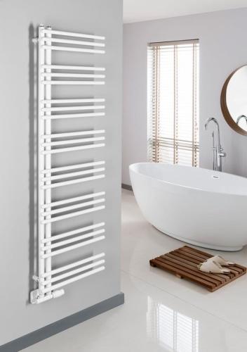 Grzejnik łazienkowy 450 x 1540 mm biały 513 W POSEIDON PS415 Aqualine  wizualizacja