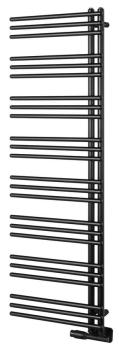 Grzejnik łazienkowy 450 x 1540 mm czarny mat 513 W POSEIDON PS415B Aqualine montaż uniwersalny