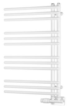 Grzejnik łazienkowy 450 x 740 mm biały 249 W POSEIDON PS474 Aqualine montaż uniwersalny