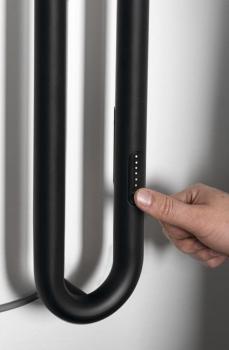 Suszarka elektryczna 122 x 1700 mm z wył. czasowym czarny mat 45 W DUOPASSO ER330 Sapho wyłącznik czasowy