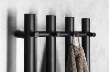 Suszarka elektryczna 263 x 1200 mm czarny mat 85 W PAPINADO ER350 Sapho wieszaki