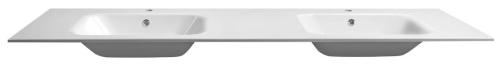 Umywalka kompozytowa podwójna 141 x 51,5 cm ARECA AC141 Sapho front