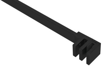 Wspornik prosty do MS5 1400 mm czarny mat RL840B Polysan z bliska