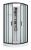 Kabina prysznicowa półokrągła wolnostojąca czterościenna 90 x 90 x 210 cm czarny Dallas CL11B Sanotechnik
