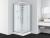 Kabina prysznicowa kwadratowa wolnostojąca czterościenna 90 x 90 x 210 cm Denver CL12 Sanotechnik wizualizacja