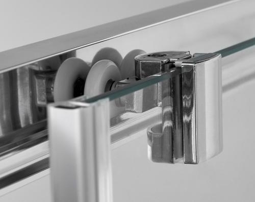 Kabina prysznicowa kwadratowa wolnostojąca czterościenna 90 x 90 x 210 cm Denver CL12 Sanotechnik rolki