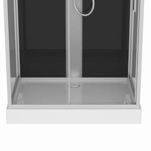 Kabina prysznicowa prostokątna wolnostojąca czterościenna 90 x 120 x 215 cm BOSTON CL22 Sanotechnik brodzik