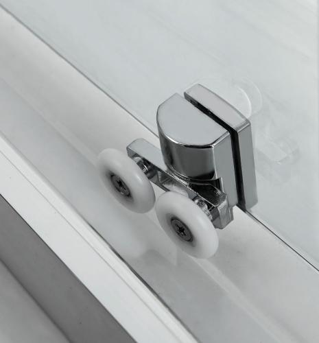 Kabina prysznicowa prostokątna wolnostojąca czterościenna 90 x 120 x 215 cm BOSTON CL22 Sanotechnik rolki