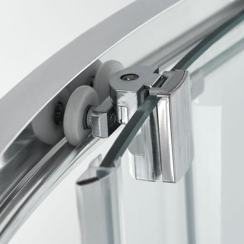 Kabina prysznicowa prostokątna wolnostojąca czterościenna 90 x 160 x 215 cm NEW YORK CL23 Sanotechnik rolki