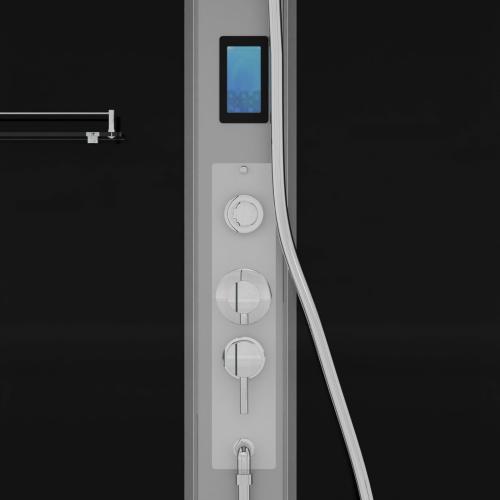 Kabina prysznicowa prostokątna wolnostojąca czterościenna 90 x 160 x 215 cm NEW YORK CL23 Sanotechnik panel