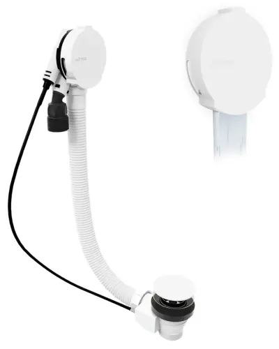 Syfon automatyczny do wanny z napełnianiem 1200 mm 72 mm biały 71857.10 Polysan