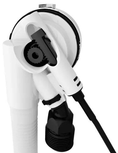 Syfon automatyczny do wanny z napełnianiem 1200 mm 72 mm biały 71857.10 Polysan mechanizm