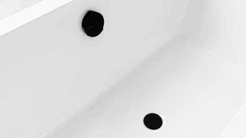 Syfon automatyczny do wanny z napełnianiem 1200 mm 72 mm czarny mat 71857.21 Polysan wizualizacja