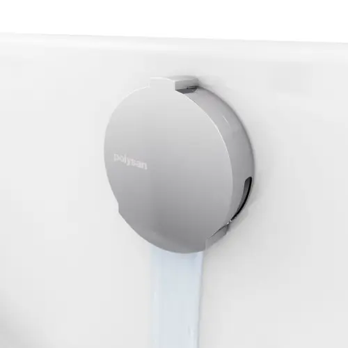 Syfon automatyczny do wanny z napełnianiem 600 mm 72 mm chrom 71851 Polysan z bliska