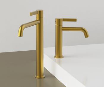 Bateria umywalkowa stojąca złoty mat ICONIC AF002GB Sapho  wizualizacja