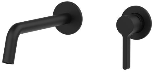 Bateria umywalkowa podtynkowa czarny mat ICONIC AF008B Sapho