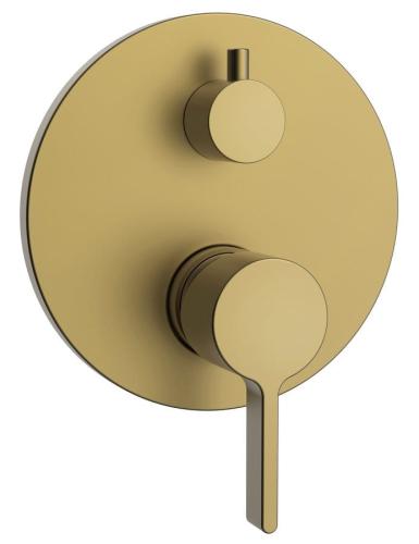Bateria prysznicowa podtynkowa 2- funkcyjna złoty mat ICONIC AF042GB Sapho