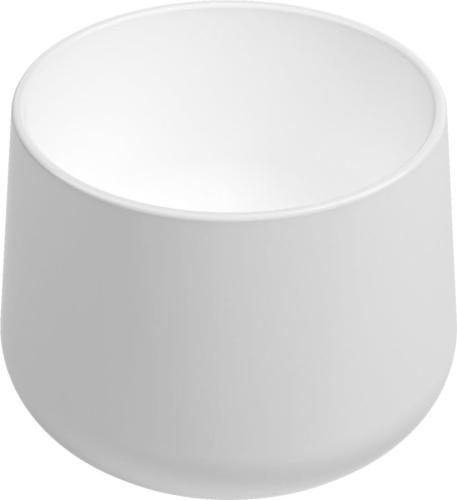 Umywalka nablatowa ceramiczna wysoka średnica 42 cm biały ALLEGRO 10AL66042 Isvea