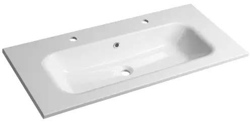 Umywalka kompozytowa meblowa 101 x 46 cm biała SIDRA SD101-2 Sapho