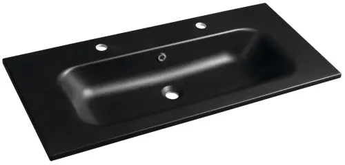 Umywalka kompozytowa meblowa 101 x 46 cm czarny mat SIDRA SD101B-2 Sapho
