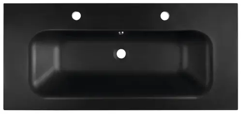 Umywalka kompozytowa meblowa 101 x 46 cm czarny mat SIDRA SD101B-2 Sapho z góry