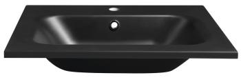 Umywalka kompozytowa meblowa 61 x 46 cm czarny mat SIDRA SD061B Sapho front