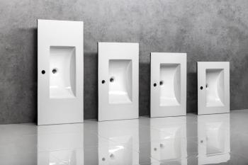 Umywalka ceramiczna meblowa 101 x 46 cm biała SLIM 1601-100 Sapho rysunek techniczny