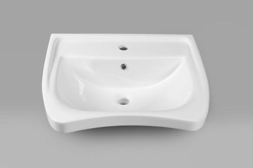 Umywalka dla niepełnosprawnych 60 x 55 cm HANDICAP 5160 Sapho front