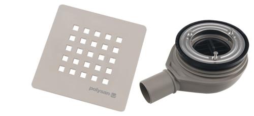 Syfon do brodzika prysznicowego 90 mm DN40 beżowy mat TRENECA 84999.81 Polysan