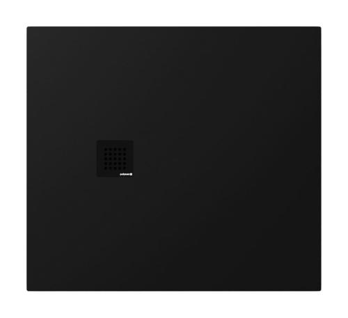 Brodzik prysznicowy prostokątny kompozytowy 100 x 90 cm czarny mat TRENECA 84306.21 Polysan
