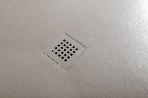 Brodzik prysznicowy prostokątny kompozytowy 140 x 90 cm beżowy mat TRENECA 84309.81 Polysan syfon beżowy