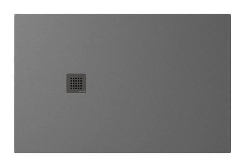Brodzik prysznicowy prostokątny kompozytowy 130 x 90 cm szary mat TRENECA 84308.31 Polysan