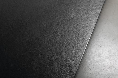 Brodzik prysznicowy prostokątny kompozytowy 110 x 90 cm czarny mat TRENECA 84314.21 Polysan wysokość