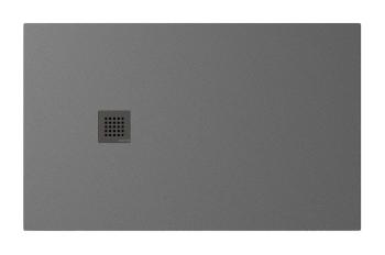 Brodzik prysznicowy prostokątny kompozytowy 130 x 80 cm szary mat TRENECA 84303.31 Polysan