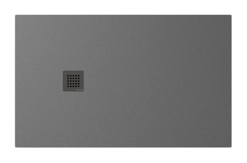 Brodzik prysznicowy prostokątny kompozytowy 130 x 80 cm szary mat TRENECA 84303.31 Polysan