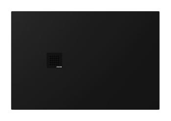 Brodzik prysznicowy prostokątny kompozytowy 120 x 80 cm czarny mat TRENECA 84302.21 Polysan