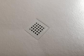 Brodzik prysznicowy prostokątny kompozytowy 120 x 100 cm beżowy mat TRENECA 84313.81 Polysan syfon beż