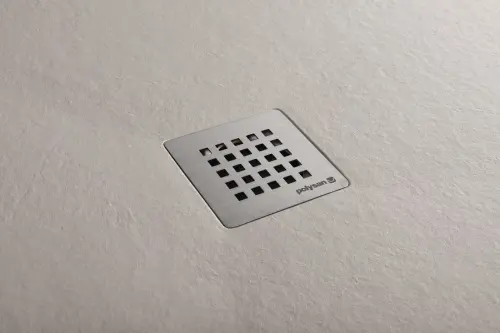 Brodzik prysznicowy prostokątny kompozytowy 120 x 100 cm beżowy mat TRENECA 84313.81 Polysan syfon stal nierdzewna