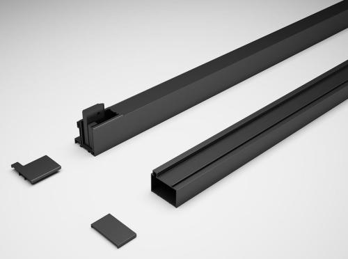 Profil poszerzający 2,5 cm wysokość 165 cm DEEP BLACK MD625B Polysan wygląd