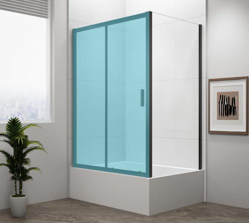 DEEP BLACK Ścianka prysznicowa boczna 75 x 165 cm MD3116B Polysan