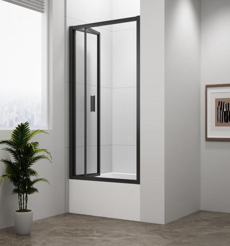 DEEP BLACK Kabina prysznicowa narożna prostokątna 100 x 90 x 165 cm MD1910BMD3316B Polysan drzwi kabiny