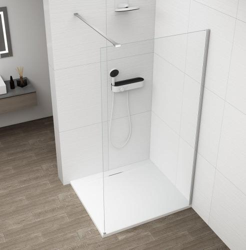 Brodzik prysznicowy prostokątny kompozytowy 130 x 90 cm KAZUKO 40342 Polysan z kabiną