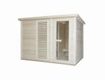 Sauna zewnętrzna ogrodowa 4 osobowa sucha Fińska świerk VAASA F30310 Sanotechnik