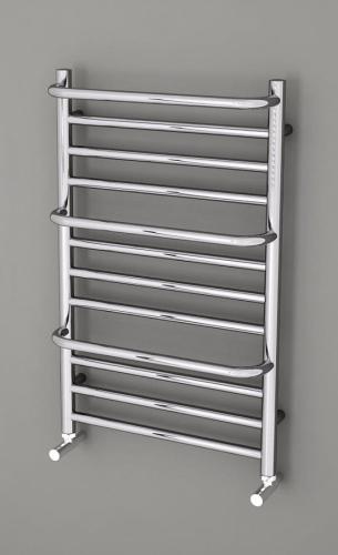 Grzejnik łazienkowy 500 x 800 mm z wieszakami chrom 180 W MANISA IZ110 Sapho wizualizacja